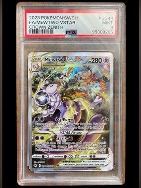 Mewtwo VSTAR GG44 Crown Zenith PSA 9 Galarian Gallery Pokémon TCG Ultra Rare